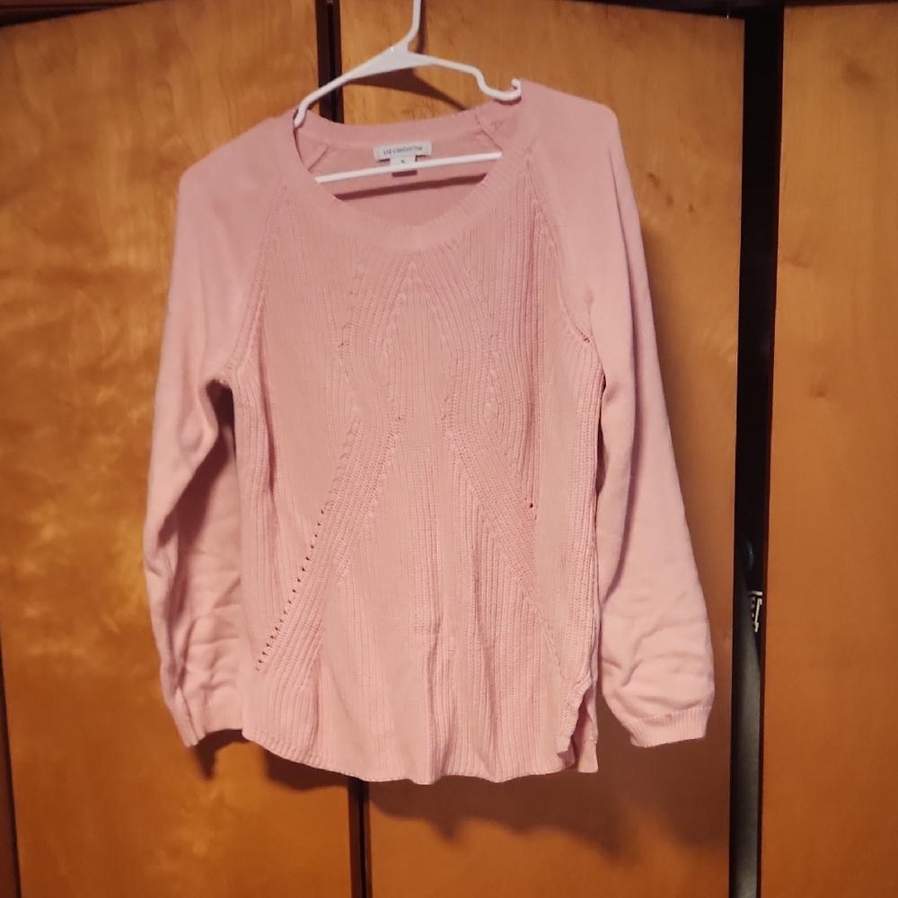 Soft Pink Knit Pullover